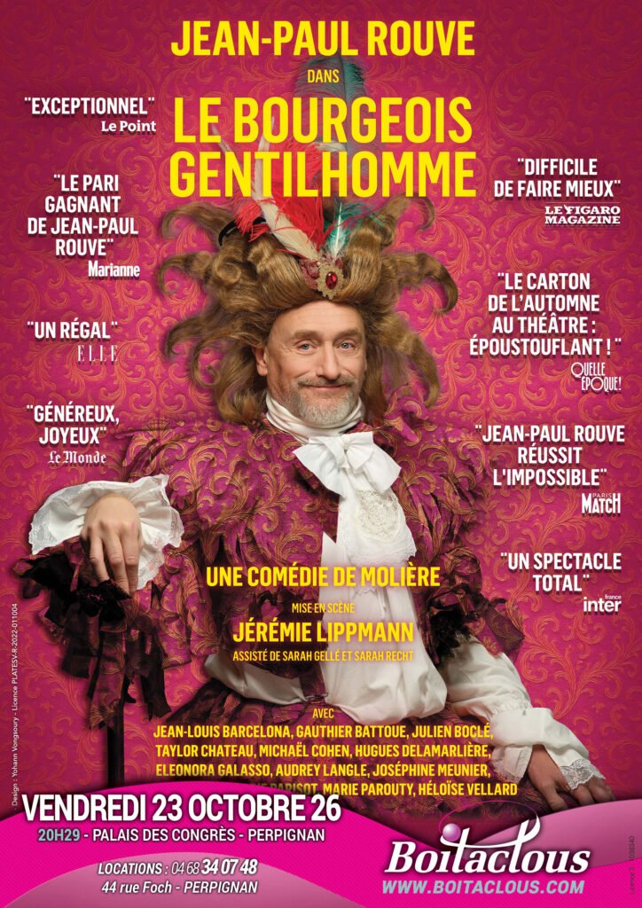 Affiche du spectacle LE BOURGEOIS GENTILHOMME