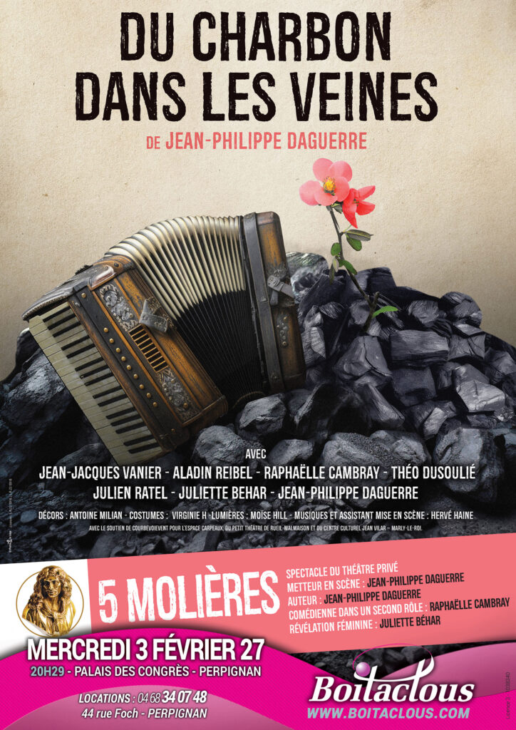 Affiche du spectacle DU CHARBON DANS LES VEINES